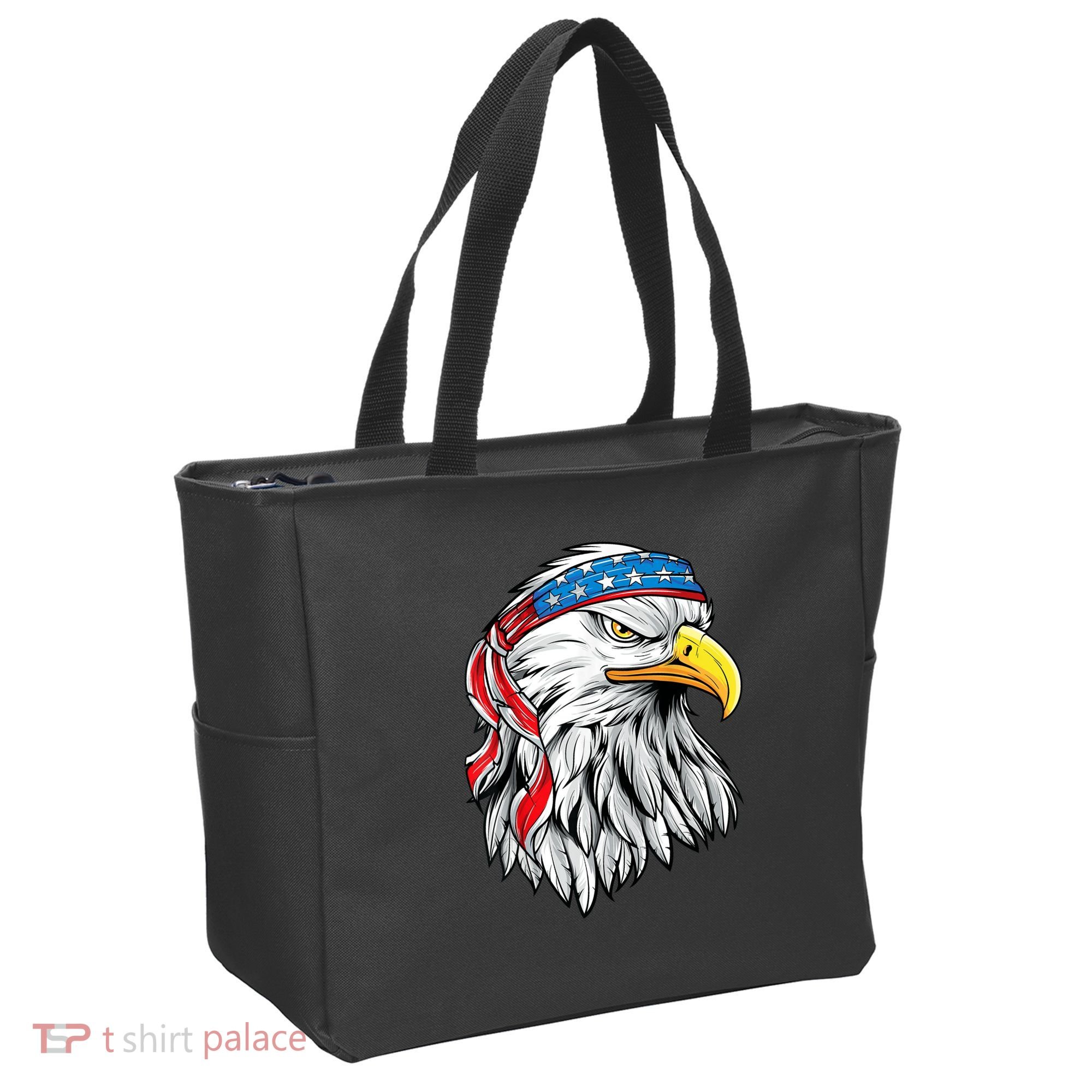 4th Of July Patriotic Eagle American Flag Tote Bag