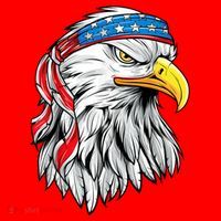 4th Of July Patriotic Eagle American Flag Santa Hat thumb 1