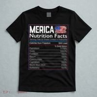 4th of July Proud American Merica Nutrition Facts T-Shirt thumb 5