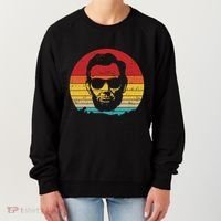 4th of July  Abe Abraham Lincoln Retro Sunset Women's Sweatshirt thumb 0