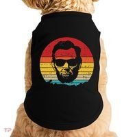 4th of July  Abe Abraham Lincoln Retro Sunset Doggie Tank thumb 0