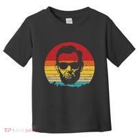 4th of July  Abe Abraham Lincoln Retro Sunset Toddler T-Shirt thumb 0