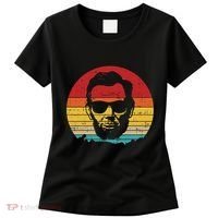 4th of July  Abe Abraham Lincoln Retro Sunset Women's T-Shirt thumb 0