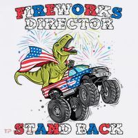 4th of July Fireworks Director T Rex Monster Truck Hoodie thumb 7
