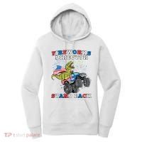 4th of July Fireworks Director T Rex Monster Truck Women's Hoodie thumb 0