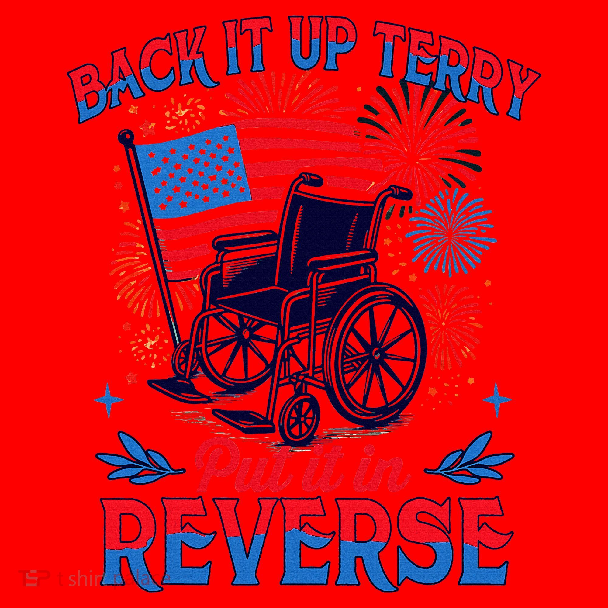 4th Of July Veteran Back Its Up Terry Put Its In Reverse Santa Hat
