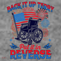 4th Of July Veteran Back Its Up Terry Put Its In Reverse Toddler Hoodie thumb 2