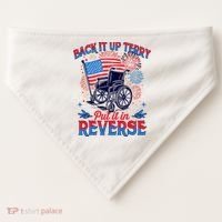 4th Of July Veteran Back Its Up Terry Put Its In Reverse USA-Made Doggie Bandana thumb 0