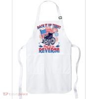 4th Of July Veteran Back Its Up Terry Put Its In Reverse Apron thumb 0