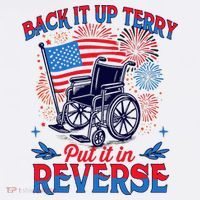 4th Of July Veteran Back Its Up Terry Put Its In Reverse Women's Hoodie thumb 2
