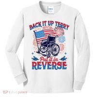 4th Of July Veteran Back Its Up Terry Put Its In Reverse Kids Long Sleeve Shirt thumb 0