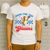 4th Of July Here For The Glizzies Funny Hot Dog Humor T-Shirt thumb 6