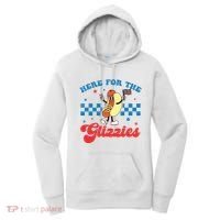 4th Of July Here For The Glizzies Funny Hot Dog Humor Women's Hoodie thumb 0