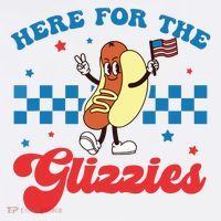 4th Of July Here For The Glizzies Funny Hot Dog Humor Women's Tank Top thumb 5
