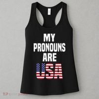 4th Of July Funny My Pronouns Are USA Women's Tank Top thumb 3