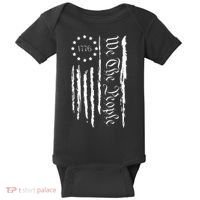 4th of July 1776 Patriotic  USA Flag Baby Bodysuit thumb 0