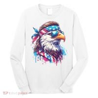 4th Of July Patriotic Funny Eagle July 4th Usa Murica Long Sleeve Shirt thumb 0