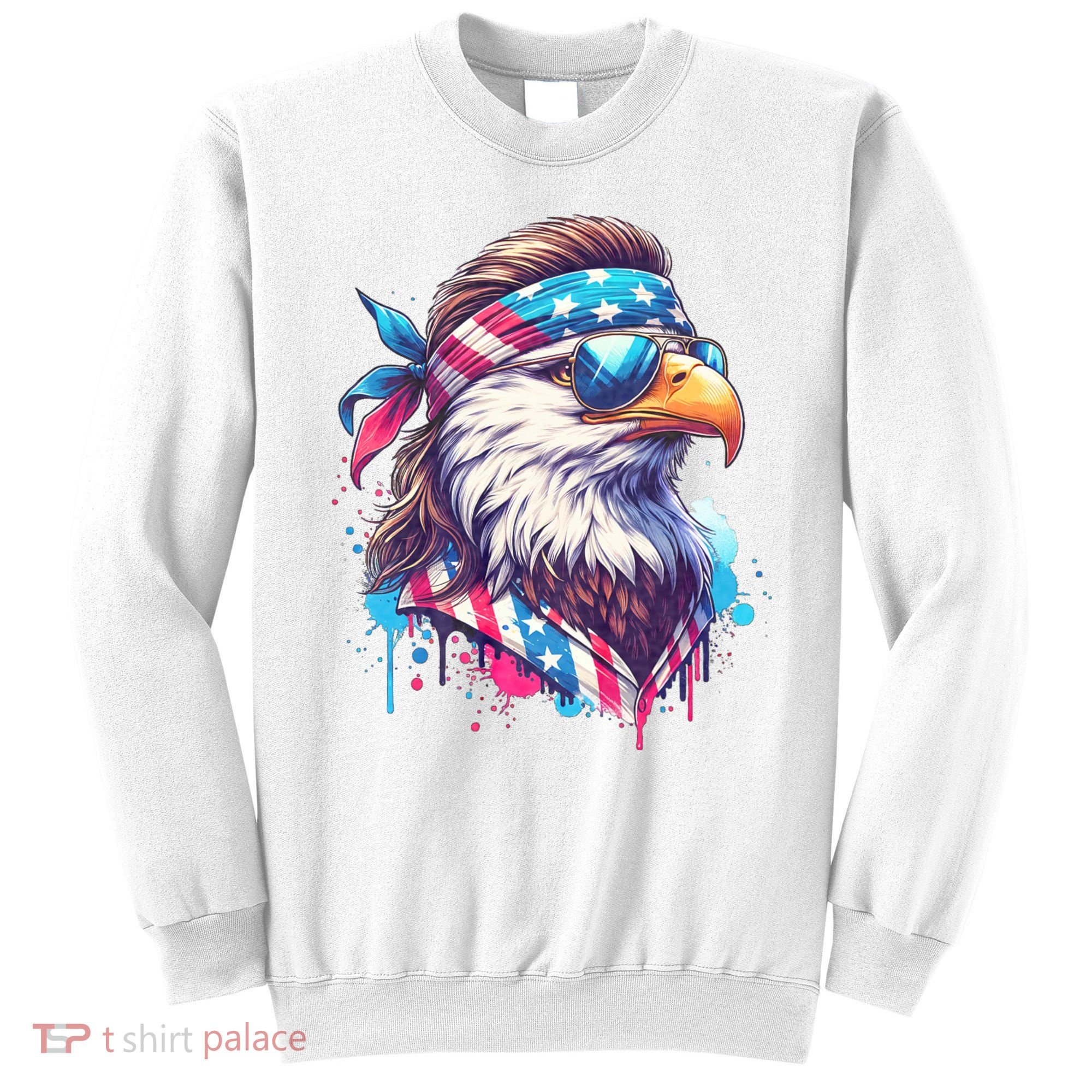 4th Of July Patriotic Funny Eagle July 4th Usa Murica Sweatshirt