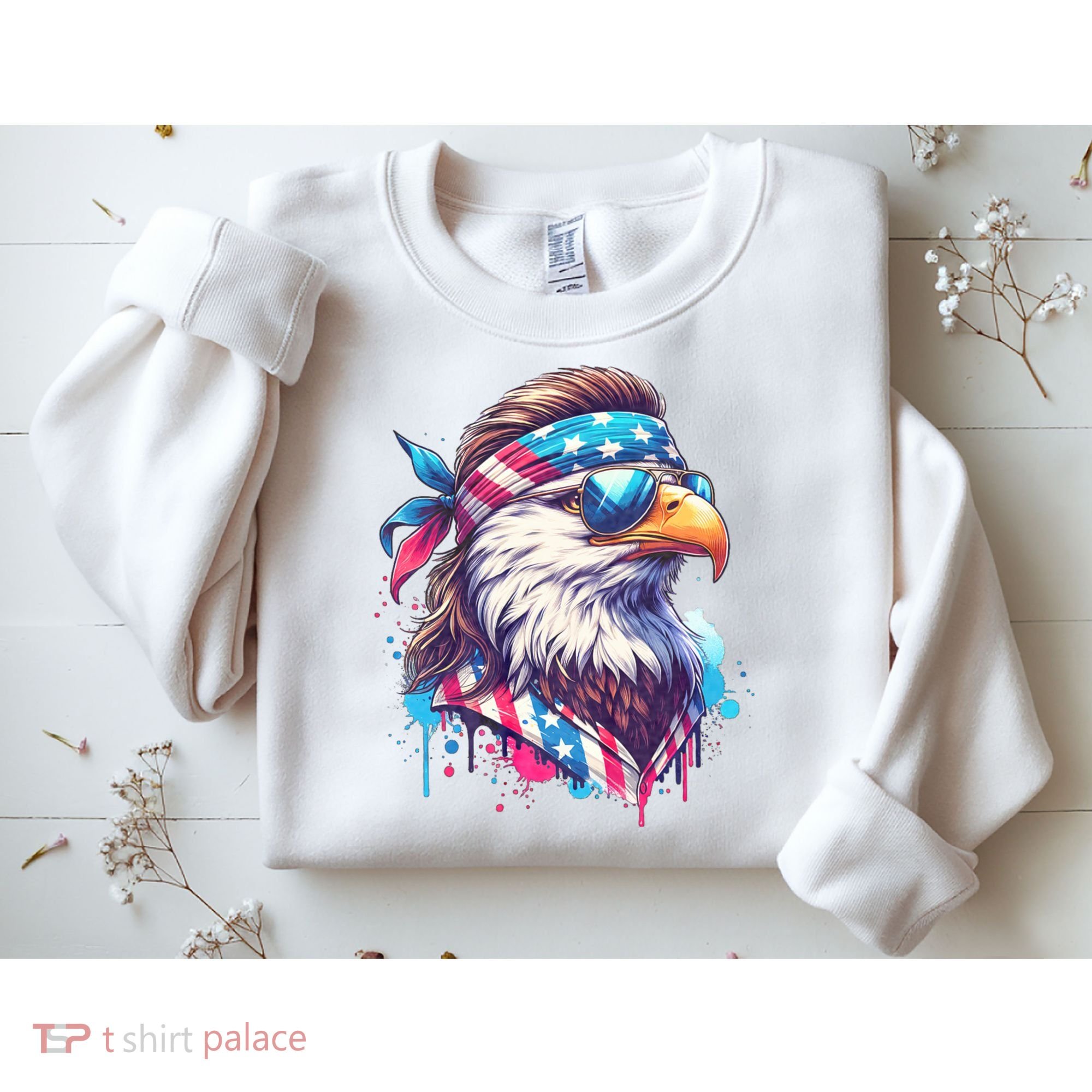 4th Of July Patriotic Funny Eagle July 4th Usa Murica Sweatshirt