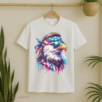 4th Of July Patriotic Funny Eagle July 4th Usa Murica T-Shirt thumb 2