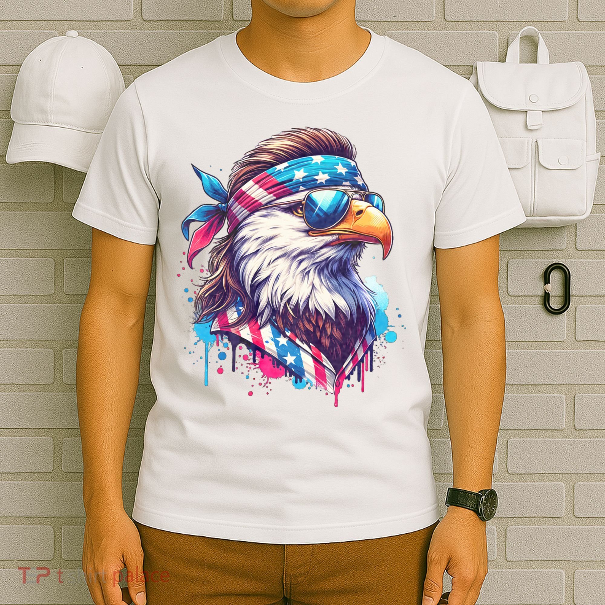 4th Of July Patriotic Funny Eagle July 4th Usa Murica T-Shirt