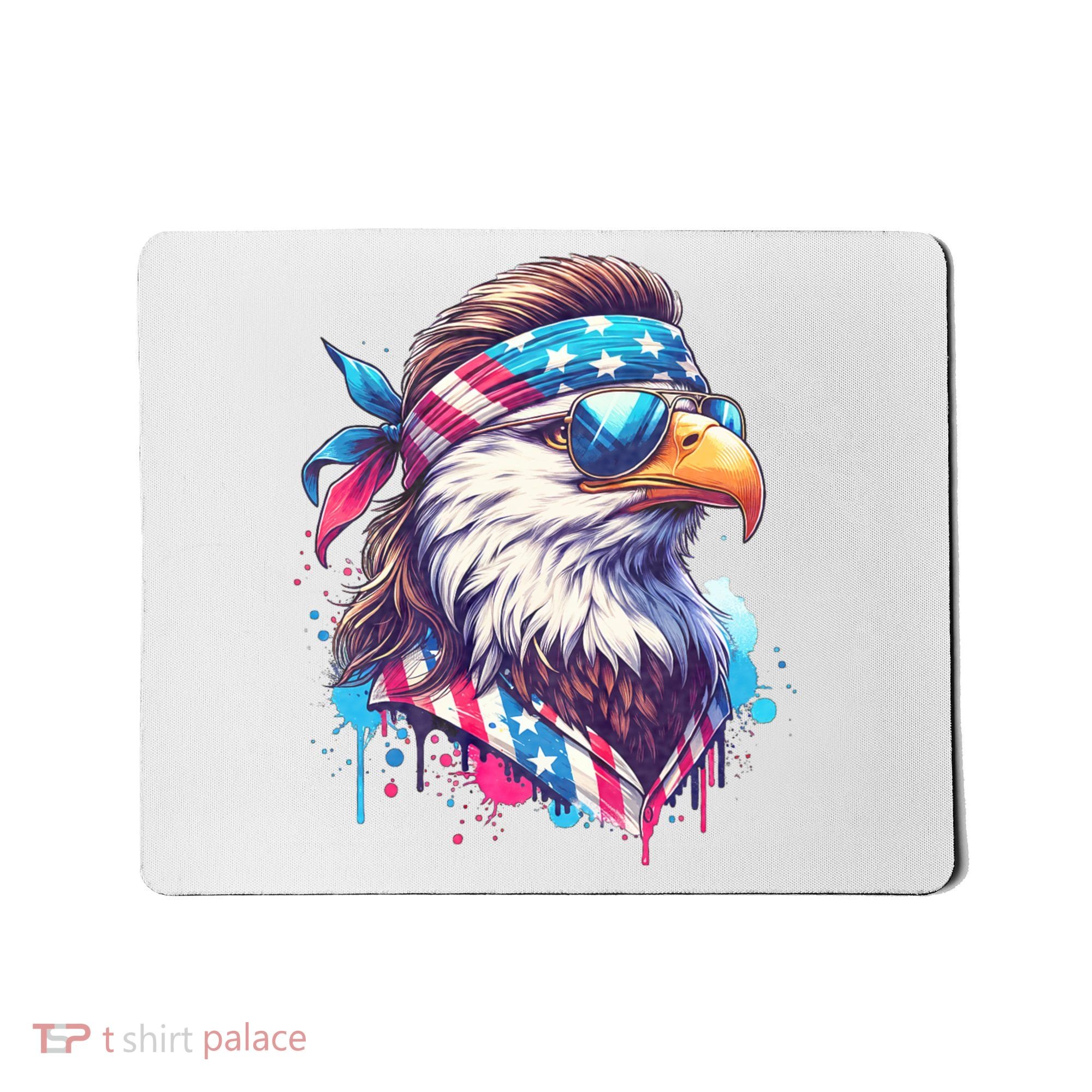 4th Of July Patriotic Funny Eagle July 4th Usa Murica Mousepad