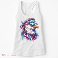 4th Of July Patriotic Funny Eagle July 4th Usa Murica Women's Tank Top thumb 0