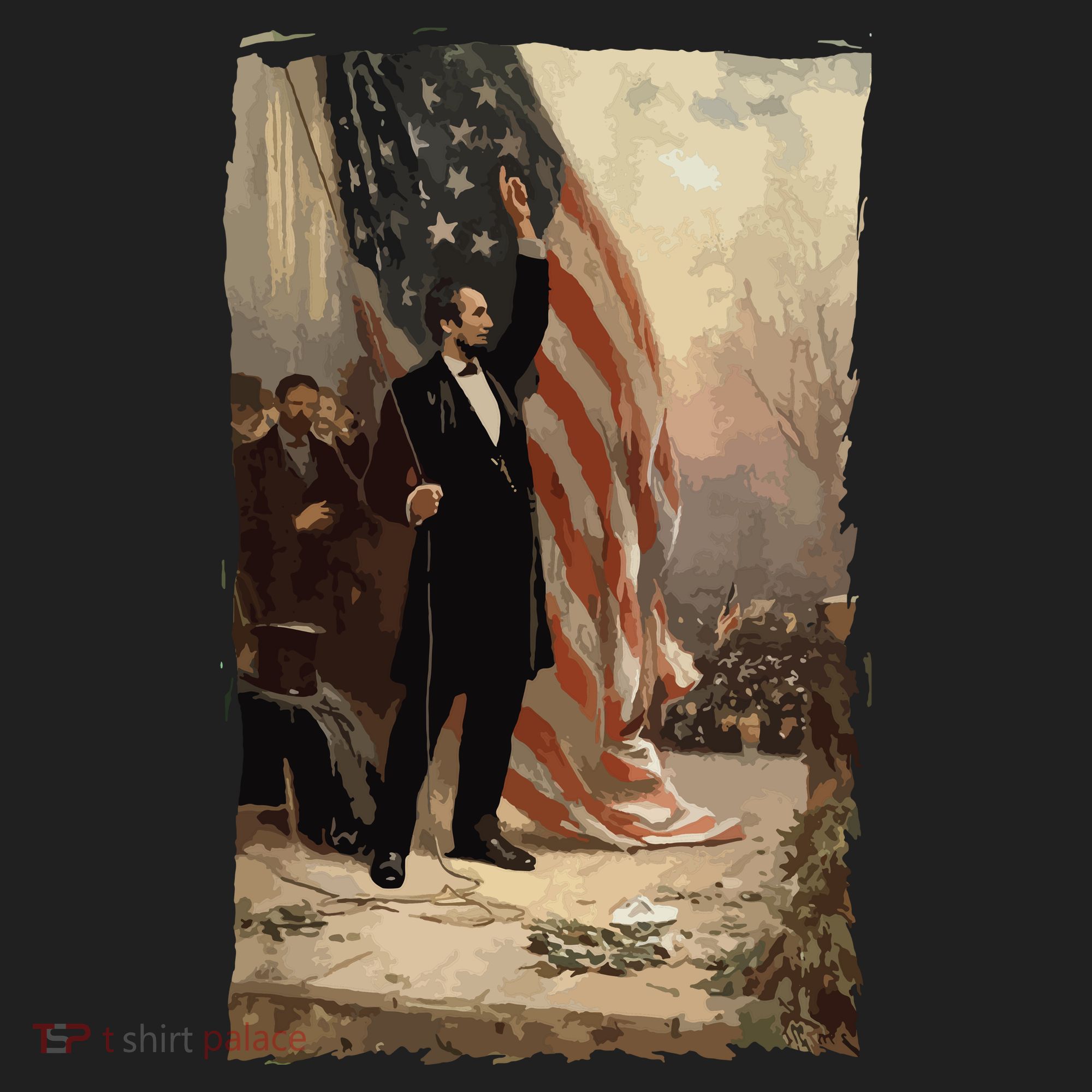 4th Of July Independence Day American Flag Abraham Lincoln Women's Sweatshirt