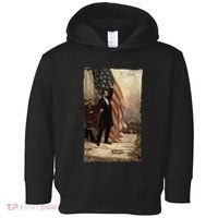 4th Of July Independence Day American Flag Abraham Lincoln Toddler Hoodie thumb 0