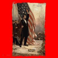 4th Of July Independence Day American Flag Abraham Lincoln Santa Hat thumb 1