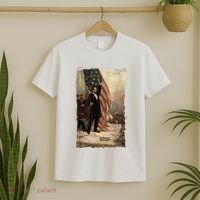 4th Of July Independence Day American Flag Abraham Lincoln T-Shirt thumb 2