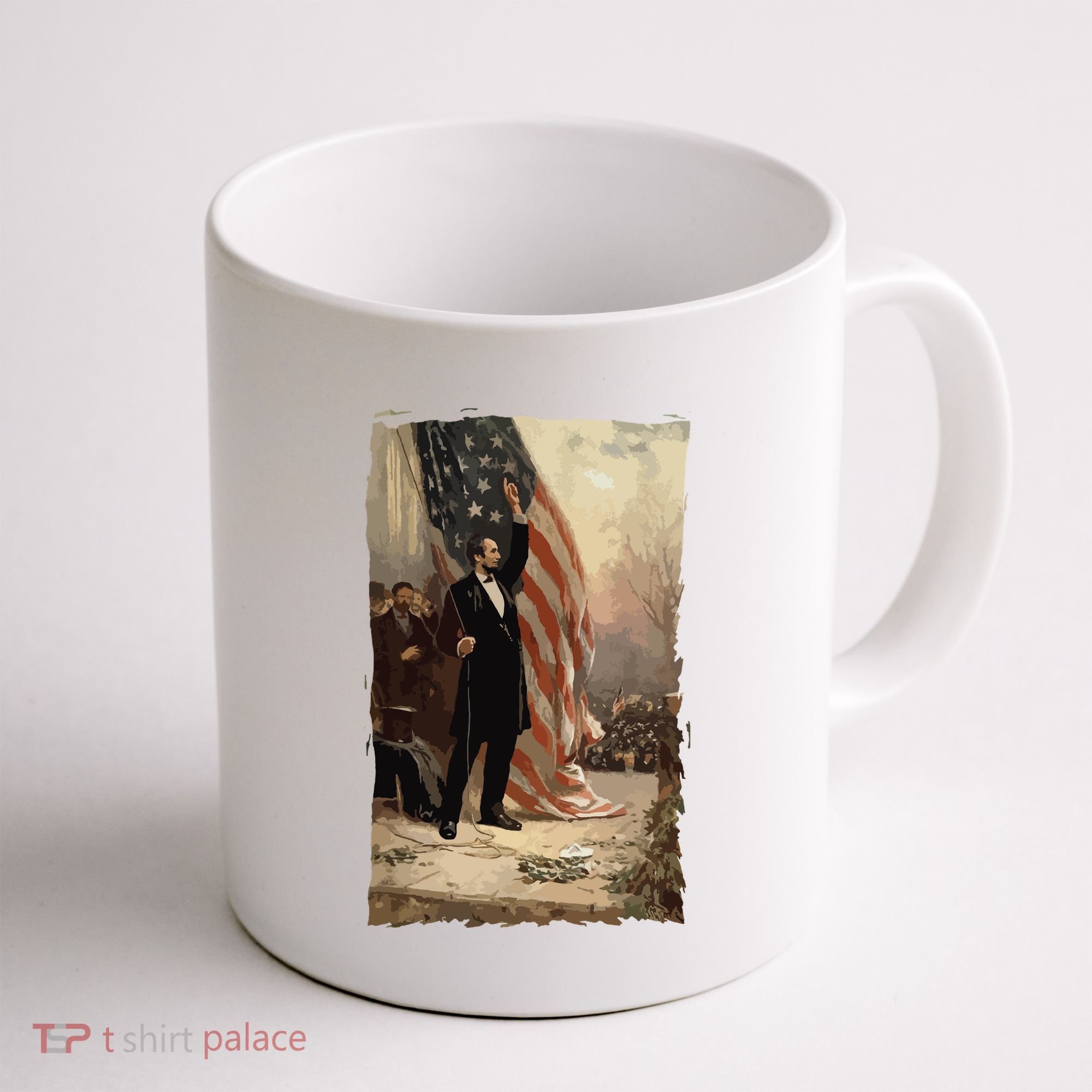 4th Of July Independence Day American Flag Abraham Lincoln Coffee Mug