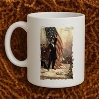 4th Of July Independence Day American Flag Abraham Lincoln Coffee Mug thumb 2