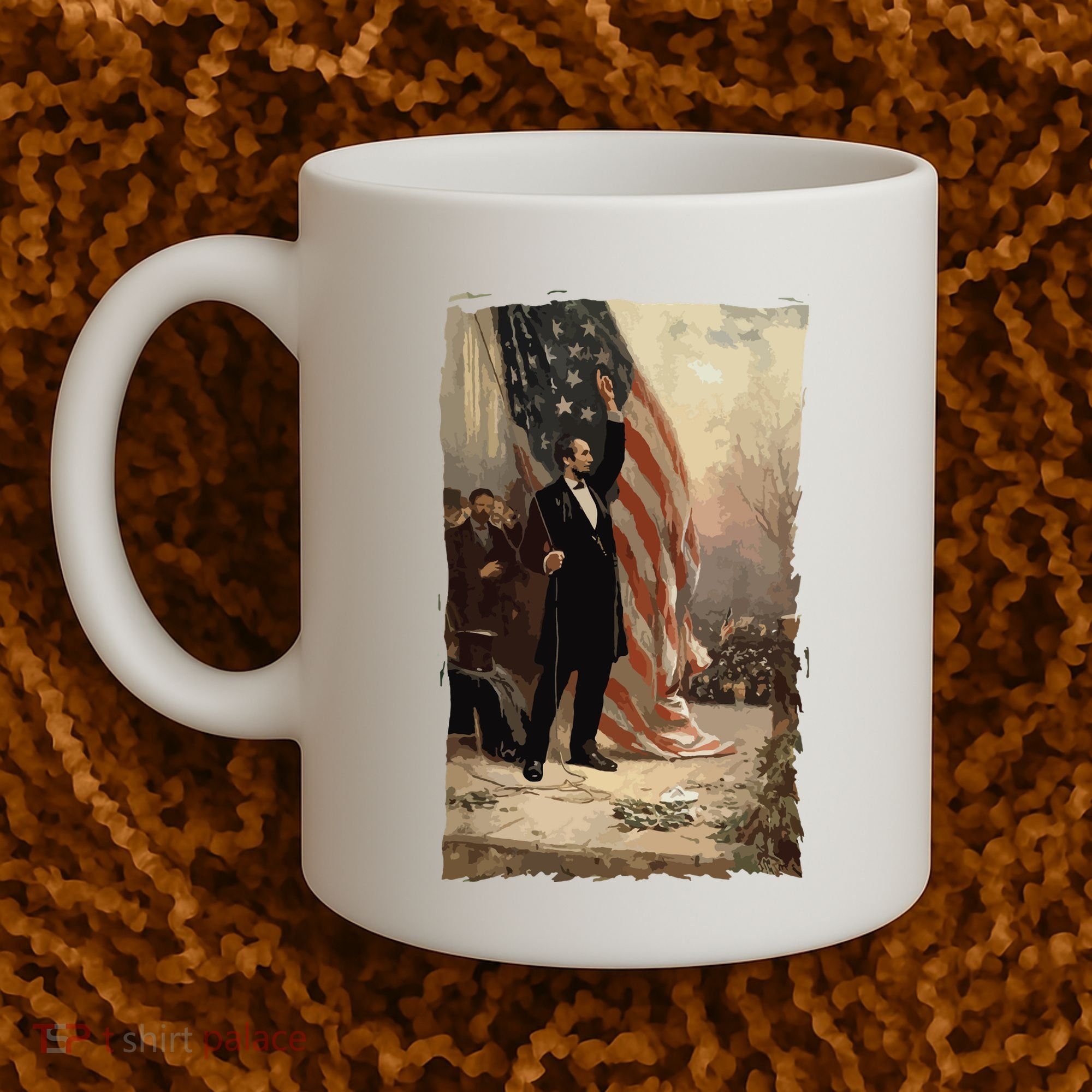 4th Of July Independence Day American Flag Abraham Lincoln Coffee Mug