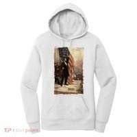 4th Of July Independence Day American Flag Abraham Lincoln Women's Hoodie thumb 0