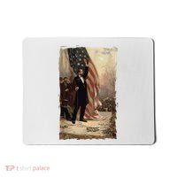 4th Of July Independence Day American Flag Abraham Lincoln Mousepad thumb 0
