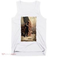 4th Of July Independence Day American Flag Abraham Lincoln Tank Top thumb 0