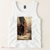 4th Of July Independence Day American Flag Abraham Lincoln Tank Top thumb 2