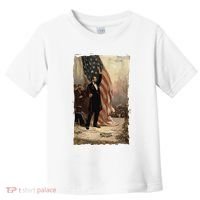 4th Of July Independence Day American Flag Abraham Lincoln Toddler T-Shirt thumb 0