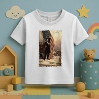 4th Of July Independence Day American Flag Abraham Lincoln Toddler T-Shirt thumb 3
