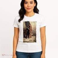 4th Of July Independence Day American Flag Abraham Lincoln Women's T-Shirt thumb 4