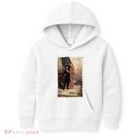 4th Of July Independence Day American Flag Abraham Lincoln Kids Hoodie thumb 0