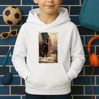4th Of July Independence Day American Flag Abraham Lincoln Kids Hoodie thumb 2