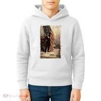 4th Of July Independence Day American Flag Abraham Lincoln Kids Hoodie thumb 4