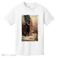 4th Of July Independence Day American Flag Abraham Lincoln Kids T-Shirt thumb 0