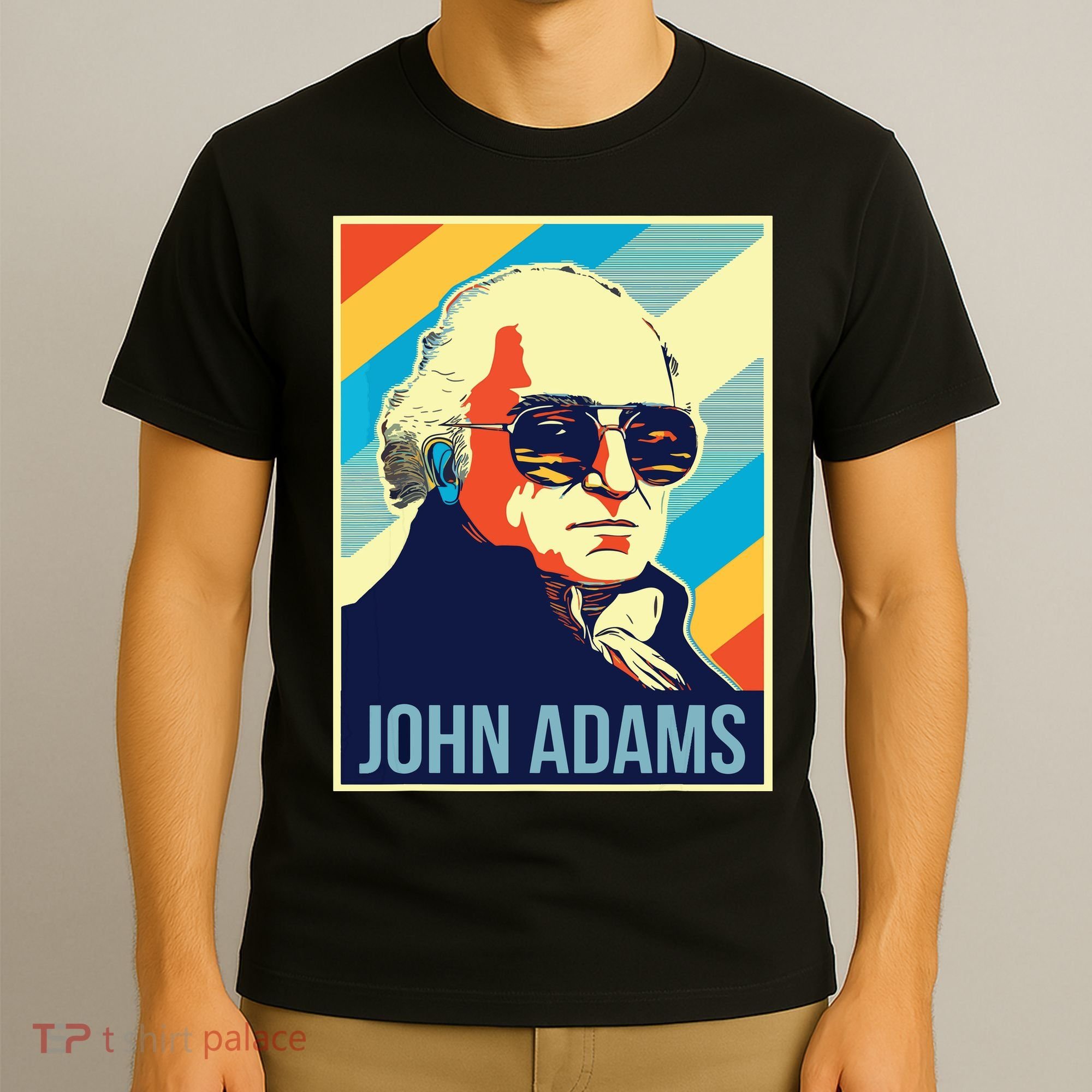 4th Of July John Adams President Retro Patriotic T-Shirt