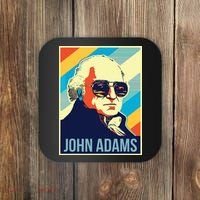 4th Of July John Adams President Retro Patriotic Coaster thumb 0