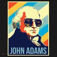 4th Of July John Adams President Retro Patriotic Women's Hoodie thumb 2