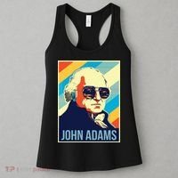4th Of July John Adams President Retro Patriotic Women's Tank Top thumb 3