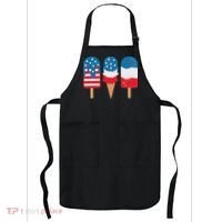 4th Of July Popsicle Red White Blue American Flag Patriotic Apron thumb 0